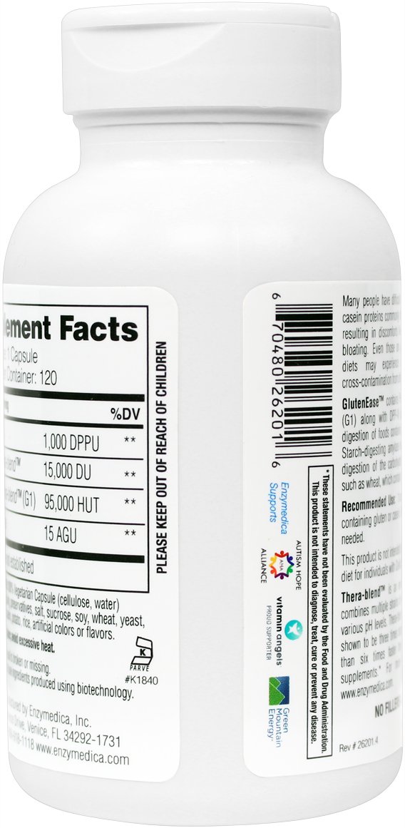 Amazon.com: Enzymedica - GlutenEase 120 count - Complete Gluten ... Amazon.com: Enzymedica - GlutenEase 120 count - Complete Gluten ...