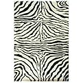 Hand Tufted Zebra Rug Collection - Ivory