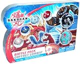 Bakugan Battle Brawlers New Vestroia Bakuneon Battle Pack Set with Darkus Vulcan, Ventus Klawgor, 1 Mystery Brown Subterra Bakugan, 1 Mystery Blue Aquos Bakugan, 1 Mystery Grey Haos Luminoz Bakugan, 1 Mystery Red Pyrus Bakugan, 6 Ability Cards and 6 Metal Gate Cards