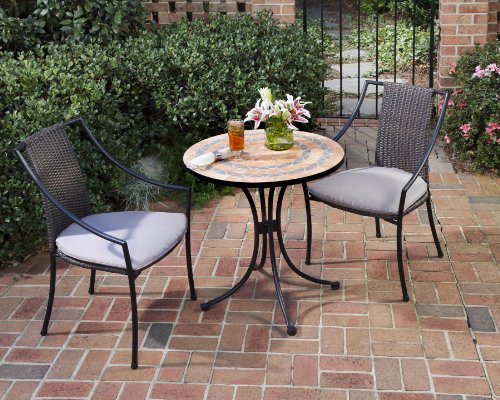 Home Styles Terra Cotta Bistro Table 2 Laguna Chairs in Terra Cotta