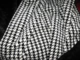 Denali Microfleece Plush Throw Blanket - Black Houndstooth Plaid