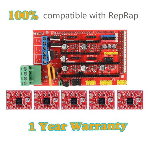 Sunfounder Ramps 1 4 Controller Shield A4988 3d Printer Kit For Arduino R3 Mega 2560 Pololu Reprap Enthchaenther