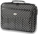 Oliepops Black & White Polka Dot Laptop Case fits 15 - 17"