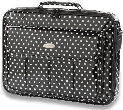 Oliepops Black & White Polka Dot Laptop Case fits 15 – 17″