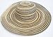 Elizabeth Sun Shade Beach Hat - Gold, Blue, White