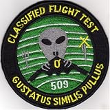 UFO 509th Taste Like Chicken Classified Flight Test Patch