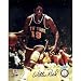 Steiner Sports NBA Willis Reed Knicks Blue Jersey Dribbling Autographed 8-by-10-Inch Photograph