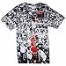 TM Mens Casual Sports Top Jordan Print Short sleeve T-shirts Tee L Black