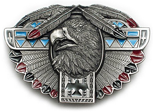 Buy Thunderbird Totem Belt Buckle Eagle Feathers Native American