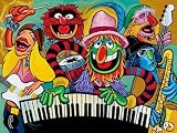 Electric Mayhem Band the Muppets Disney Fine Art Giclee By Tim Rogerson