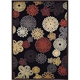 Contemporary Area Rug, Home Dynamix Catalina Black.