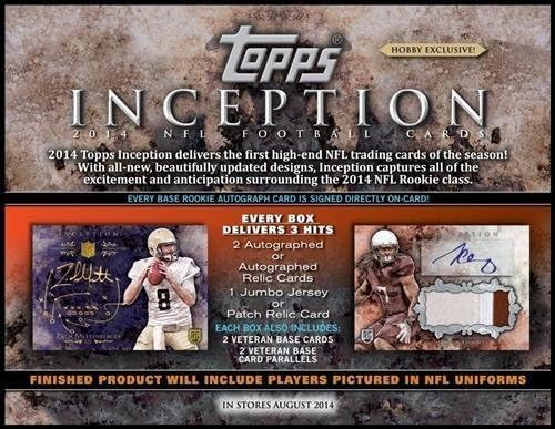 2014 Topps Inception Football HOBBY Box