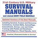 21st Century U.S. Military Survival Manuals and related Army Field Manuals: Including Survival, Evasion, and Recovery; Combatives; Combat Skills; Camouflage; ... Visual Signals, and more