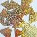 Sequin Pennant 30mm Gold Hologram Glitter Sparkle Metallic. Made in USA