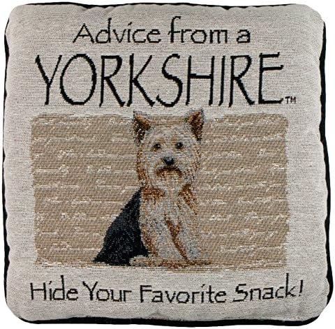 Advice From a Yorkshire Doggie Dog Throw Pillow