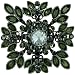 Green Leaves Flower Pin Brooch