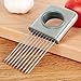 Onion Holder by Slice and Dice, Vegetable Potato Tomato Slicer Gadget Stainless Steel, Multipurpose Kitchen Tool