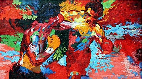 Decor 20"X35"Inch Repro By Leroy Neiman (Rocky Vs Apollo) Sports Movie Poster Custom Art Print