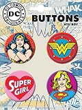 Dc Comics Wonder Woman and Supergirl Button Set