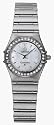 Omega Women's Constellation Quartz Mini Diamond Bezel Watch #1466.71.00