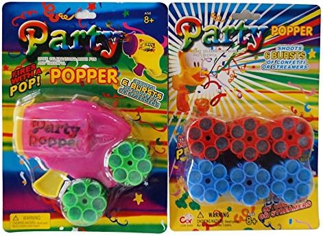 PUREPV Party Paper Toy Gun Shot Confetti Shooters with Refills (Pink)