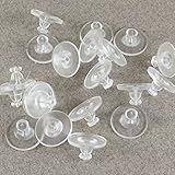TierraCast Clear Plastic COMFORT CLUTCH Earring Backs (50 pairs)