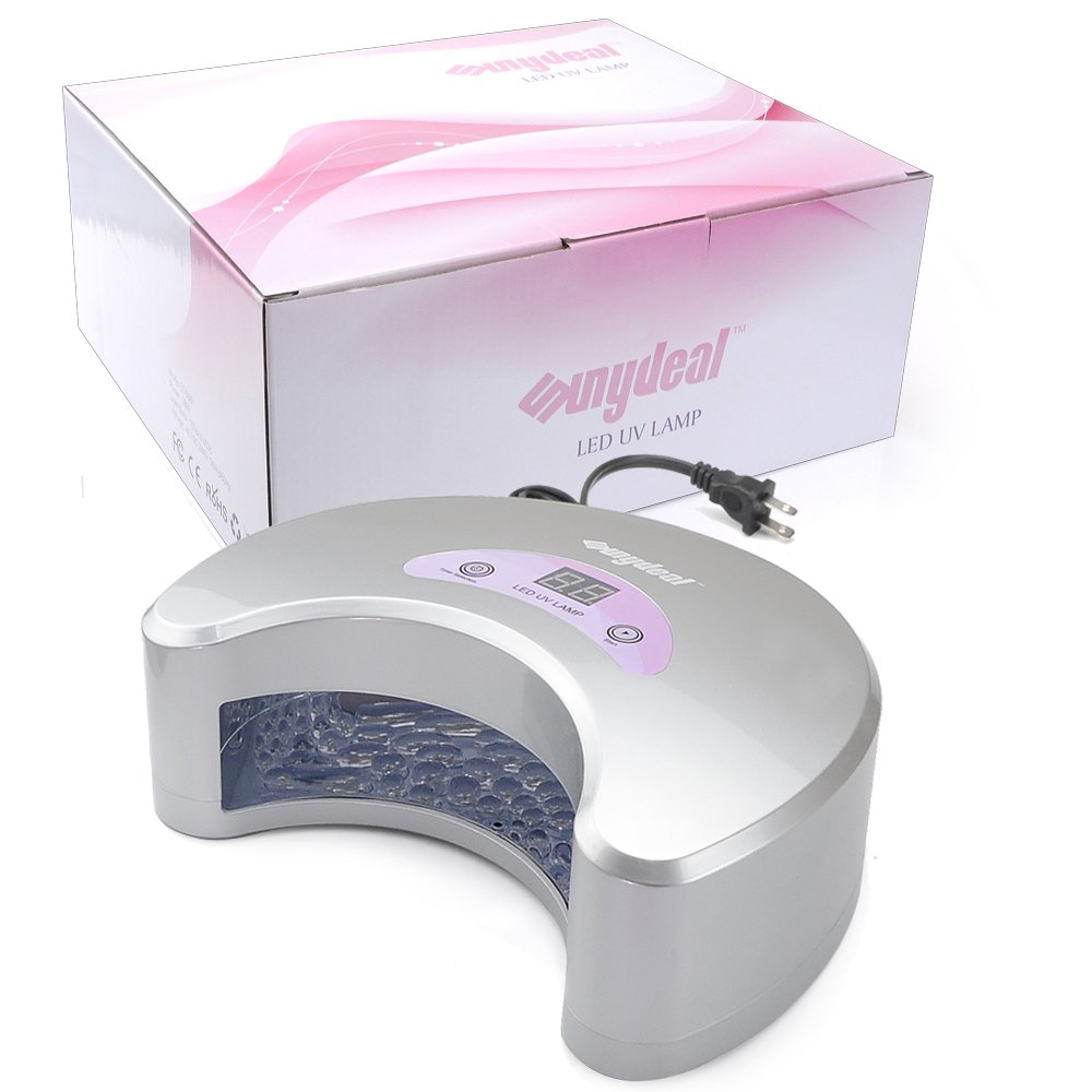 Sunydeal Silver 18W Digital LED UV Curing Lamp Moon Shape Nail Gel Polisher Dryer Timer 
Sunydeal Silver 18W Digital LED UV Curing Lamp Moon Shape Nail Gel Polisher Dryer Timer