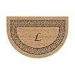 Monogrammed Doormat with Black Border - L (23.5x35.5" Round)