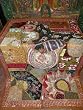 Russet Throw Antique Wall Decor Vintage Sari Tapestry Hanging FINAL SALE