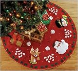 Santa & Friends Tree Skirt Felt Applique Kit