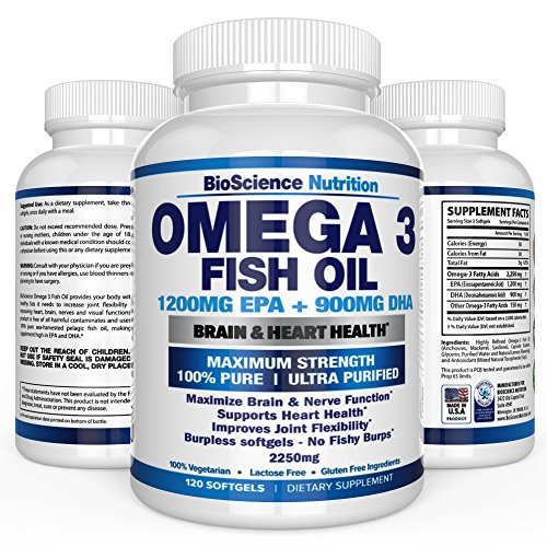 #1 omega 3 fish oil 2250mg | highest epa 1200mg + highest dha 900…