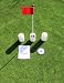 Practice Putting Green - Natural or Synthetic - Accessory Kit - 3 Cups & Red Marker Flag, DVD