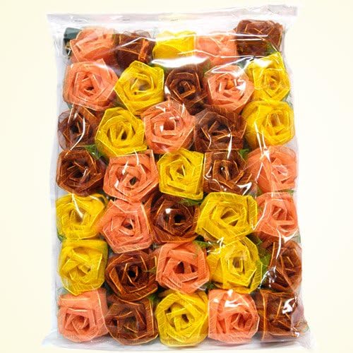 Roses String Light Set (Multi Colors) with White Cord for Birthday Party Decorating, Garden Party Decorations or Wedding Lights Product of Thailand