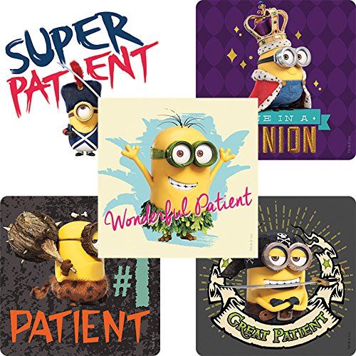 Minions Patient Stickers - Doctor Office Giveaways - 75 per Pack