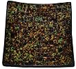 Mosaic Glass Tray, One of a Kind - "Deep Jungle" Theme, Approx 7.5" X 7.5"