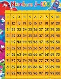 Numbers 1-100 Chart, Furry Friends; 17 x 22; no. T-38430