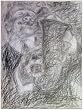 Benny Carter, Original 1968 Charcoal Drawing By Carmel Artist Victor Di Gesu (1914-1988) - Framed Artwork