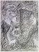 Benny Carter, Original 1968 Charcoal Drawing By Carmel Artist Victor Di Gesu (1914-1988) - Framed Artwork
