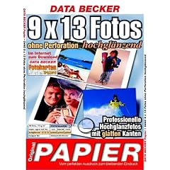Data Becker Original-Papier, 9 x 13 Fotos, ohne Perforation, hochgl�nzend