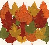 Decorative Die Cut Paper Accents- Pack of 20 Maple Leaves in Harvest Colors