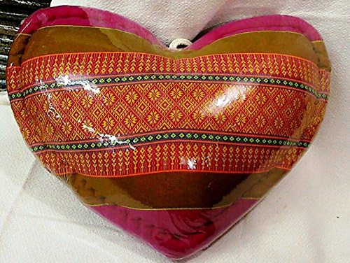 Thai Tradition Fabric Design , Heart Pillow