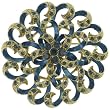 Swirly Flower Pin Brooch