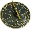 Rome RM2307 Brass Sundial "Kiss of the Sun"