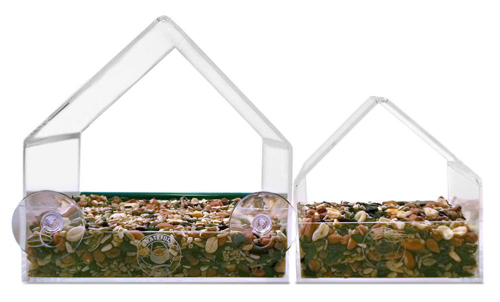 Amazon.com : Grateful Gnome - Giant Window Bird Feeder - Clear ... Amazon.com : Grateful Gnome - Giant Window Bird Feeder - Clear ...