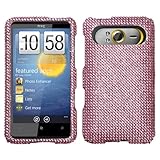 Hard Diamond Phone Protector Case Pink For HTC HD7 HD7S