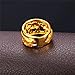 18K Gold Plated Engagement Ring Yellow Elephant-caravan Size 6-10