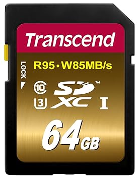 【クリックで詳細表示】Transcend SDXCカード 64GB UHS-I U3対応 (最大読込速度95MB/s，最大書込速度85MB/s) U3Xシリーズ 4K動画撮影 無期限保証 TS64GSDU3X： パソコン・周辺機器