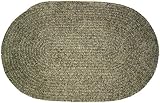 Oval Braided Rug : Chenille   Driftwood