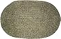 Oval Braided Rug (5'x8'): Chenille - Driftwood