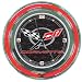 Corvette C5 Neon Clock - 14 inch Diameter - Black (fls)